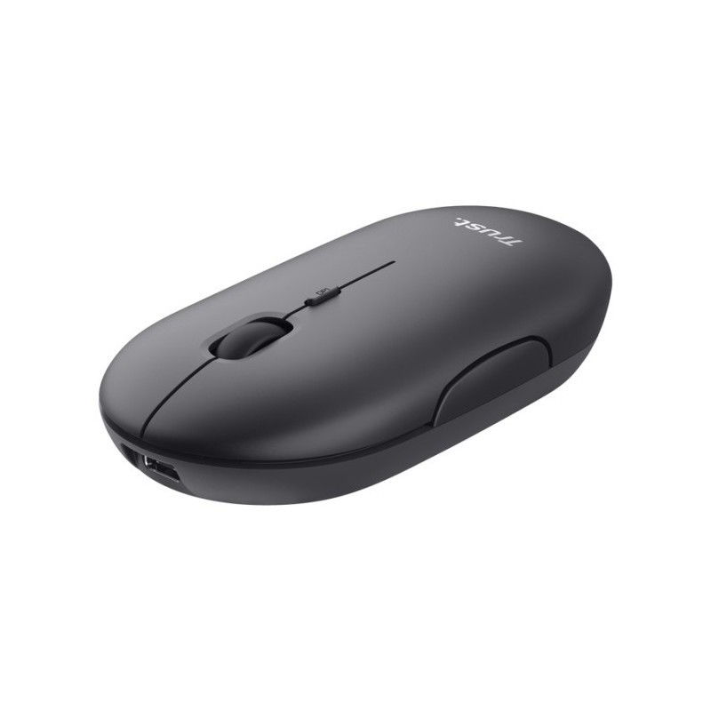 Souris Sans Fil et Bluetooth TRUST PUCK ULTRA FINE Rechargeable - Noir