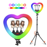 RING LIGHT LED RGB MJ48 avec Trépied 2m