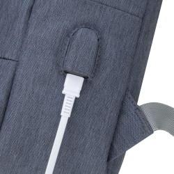 Sac à Dos Antivol Pour PC Portable RIVACASE 7562 15.6'' - Gris Foncé