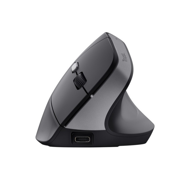 Souris Sans Fil Verticale Rechargeable TRUST BAYO II - Noir