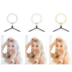 Ring light QX-260 avec Mini Trépied