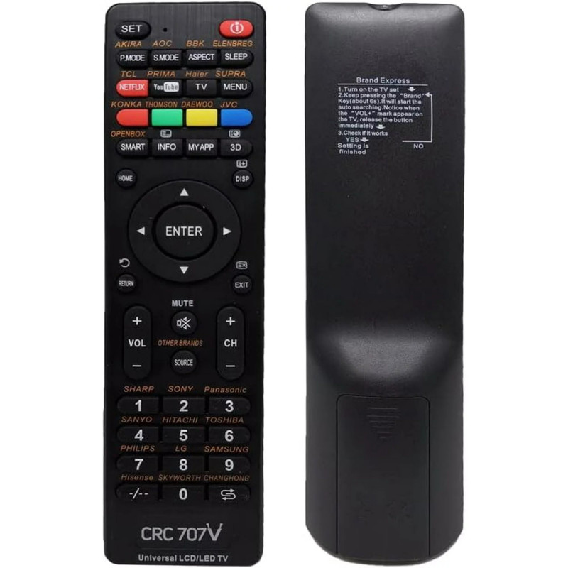 Télécommande Universel TV - CRC707V
