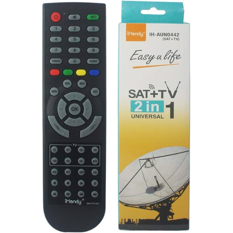 Télécommande Universel IHandy SAT+TV - IH-AUN0442