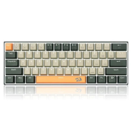 Clavier Gaming Mécanique REDRAGON LAKSHMI K606 60% - Blanc Noir Jaune