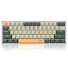 Clavier Gaming Mécanique REDRAGON LAKSHMI K606 60% - Blanc Noir Jaune