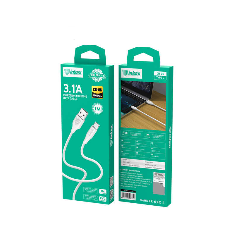 Cable Type C 1m 3.1A INKAX CB-06