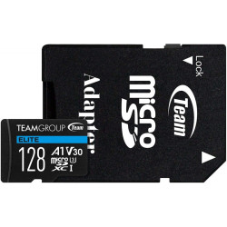 Carte mémoire TeamGroup Elite Micro SDXC A1 V30 - 128 Go