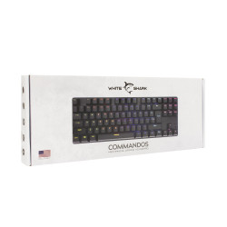 Clavier Gaming Mécanique WHITE SHARK COMMANDOS GK-2106 - Noir - Blue Switch