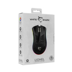 Souris Sans Fil Gaming WHITE SHARK LIONEL GM-5012 - Noir