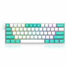 Clavier Gaming Mécanique REDRAGON FIDD RGB 8K - Blanc Bleu