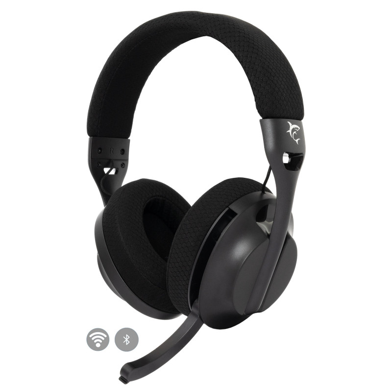 Casque Gaming Sans Fil / Bluetooth WHITE SHARK FALCON WGH-2441 - Noir