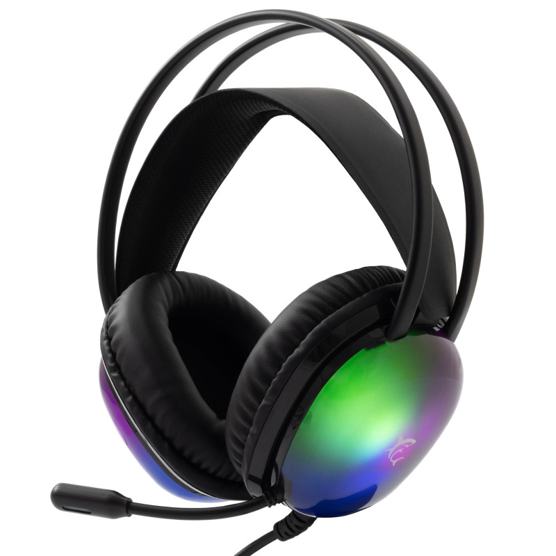 Casque Gaming WHITE SHARK PEACOCK GH-2444 RGB - Noir