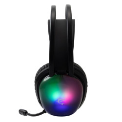 Casque Gaming WHITE SHARK PEACOCK GH-2444 RGB - Noir