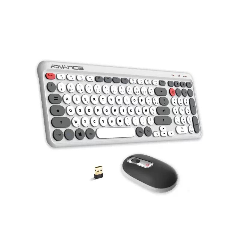 Combo Clavier et Souris sans Fil ADVANCE ERGOSTYLE