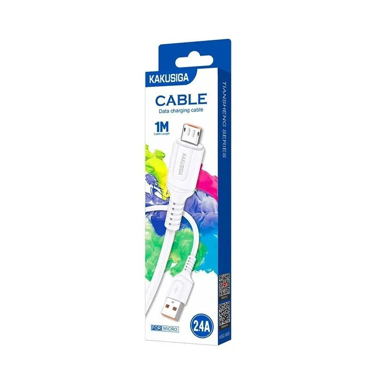 Cable Micro USB 1m 2.4A KAKUSIGA KSC-805