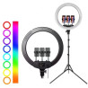 RING LIGHT LED RGB MJ45 avec Trépied 2.1m