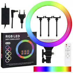RING LIGHT LED RGB MJ56 avec Trépied 2.1m