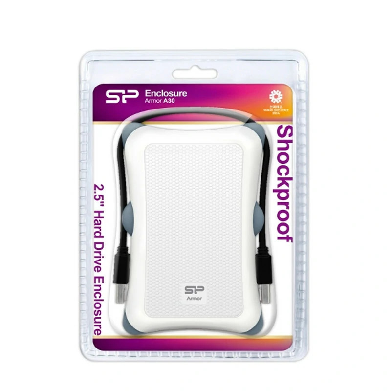 Boitier Externe Antishoc 2.5" HDD USB 3.0 SATA SILICON POWER ARMOR A30 - Blanc