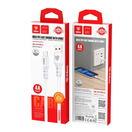 Cable Type C 1m 4A INKAX CB-10 - Blanc
