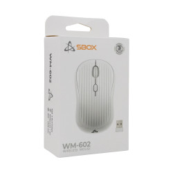 Souris Sans Fil et Bluetooth SBOX WM-602W Rechargeable - Blanc