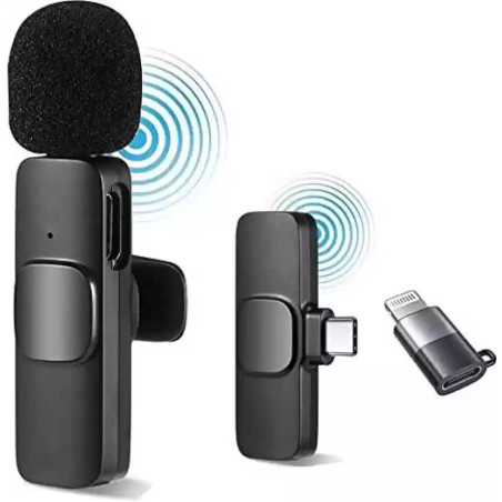 Microphone Lavalier Sans Fil K11 Type C / Lightning
