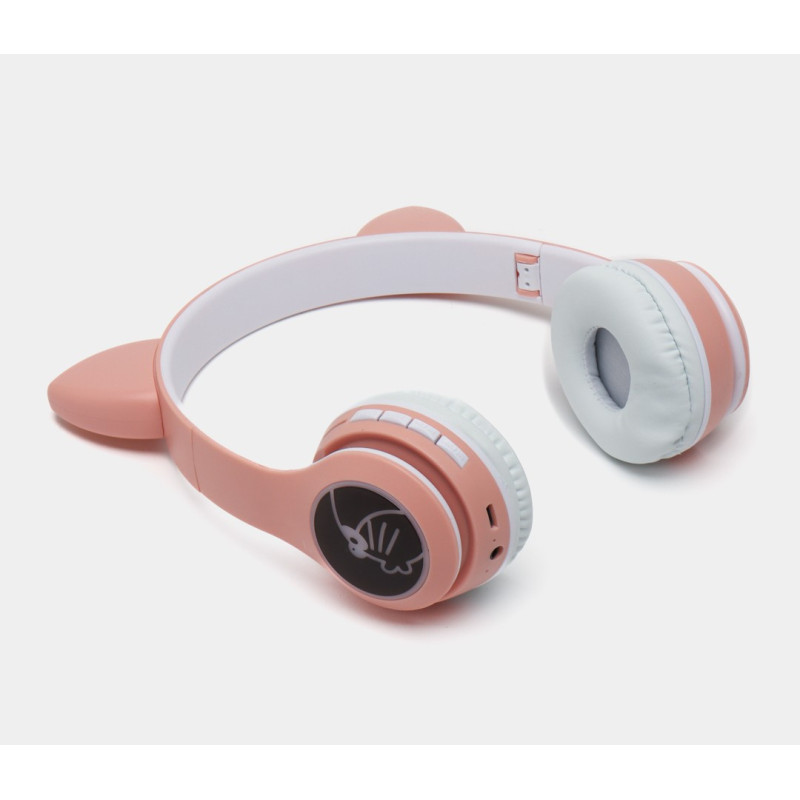 Casque MP3 Bluetooth Oreillettes de Chat VIV-24M - Rose
