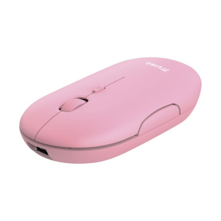 Souris Sans Fil et Bluetooth TRUST PUCK ULTRA FINE Rechargeable - Rose