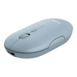 Souris Sans Fil et Bluetooth TRUST PUCK ULTRA FINE Rechargeable - Bleu