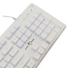 Clavier Gaming Membrane WHITE SHARK TACHI GK-003241 - Blanc