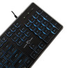 Clavier Gaming Membrane WHITE SHARK TACHI GK-003241 - Noir