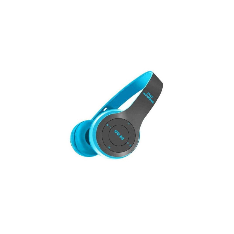 Casque MP3 Bluetooth P47 - Bleu