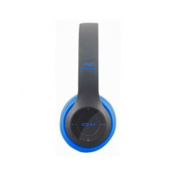 Casque MP3 Bluetooth P47 - Bleu