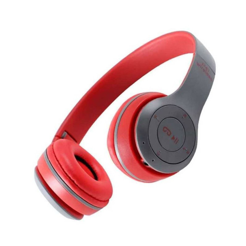 Casque MP3 Bluetooth P47 - Rouge