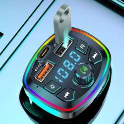 Transmetteur FM Bluetooth - Charge Type C 3.1A Q7