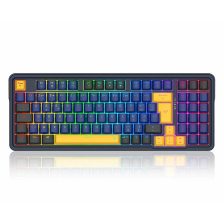 Clavier Gaming Mécanique REDRAGON GLORIA K664 RGB - Bleu Noir Jaune