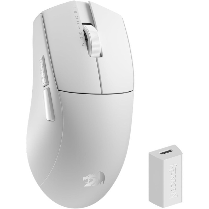 Souris Sans Fil Gaming REDRAGON K1NG 4K PRO M916-PRO-4K Bluetooth - Blanc