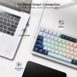 Clavier Gaming Mécanique Sans Fil / Bluetooth REDRAGON EISA PRO K686WB RGB - Red Switch