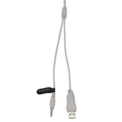 Casque Gaming WHITE SHARK PEACOCK GH-2444 RGB - Blanc