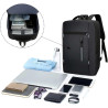 Sac à dos pour Pc Portable 15.6" + Port USB - Noir