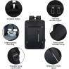Sac à dos pour Pc Portable 15.6" + Port USB - Noir