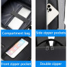 Sac à dos pour Pc Portable 15.6" + Port USB - Noir