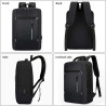 Sac à dos pour Pc Portable 15.6" + Port USB - Noir