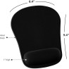 Tapis Souris avec Repose Poignet - Noir