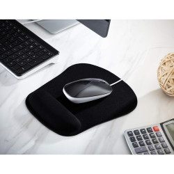 Tapis Souris avec Repose Poignet - Noir