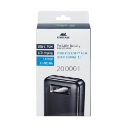 Power Bank RIVAVASE VA1082 65W 20000 mAh Ultra Rapide - Noir