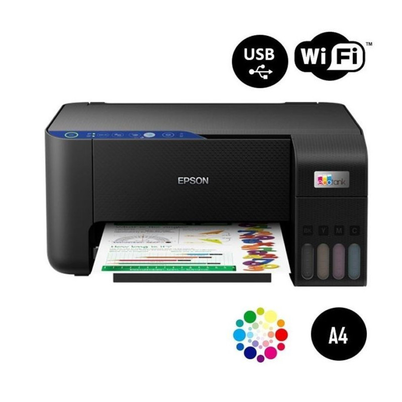 Imprimante 3 en 1 à réservoir intégré EPSON ECOTANK L3251 Couleur WiFi