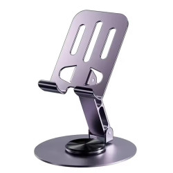 Support de Bureau pour SMARTPHONE Pliable en Métal - Gris Foncé