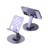 Support de Bureau pour SMARTPHONE Pliable en Métal - Gris Foncé