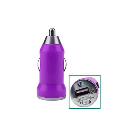 Chargeur Voiture allume-cigare 1xUSB 1A ACQUA - Violet