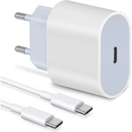 Chargeur Type C 25W SCOOT - USB-C To C Cable